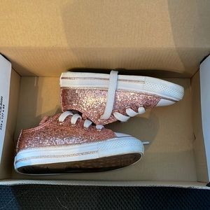 Girls glitter converse size 5c
